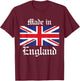 Made in England Union Jack T-Shirt - T-Shirt | Maroon