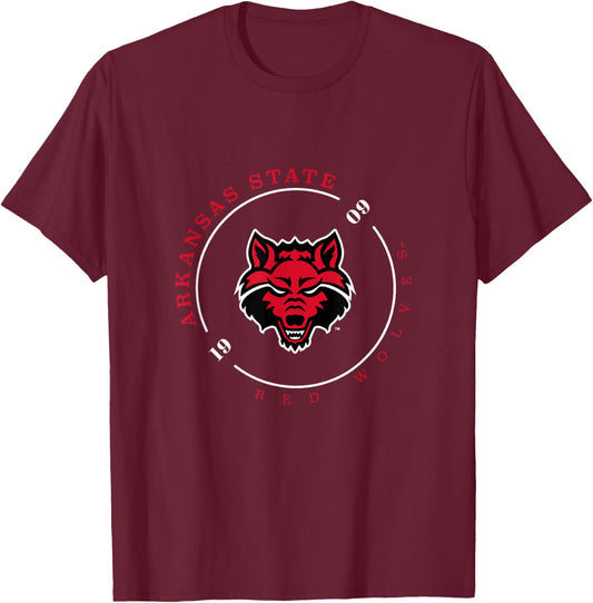Arkansas State Wolves | Official NCAA University | RYLAKS11 T-Shirt - T-Shirt | Maroon