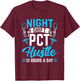 Night Shift PCT Patient Care Technician T-Shirt - T-Shirt | Maroon