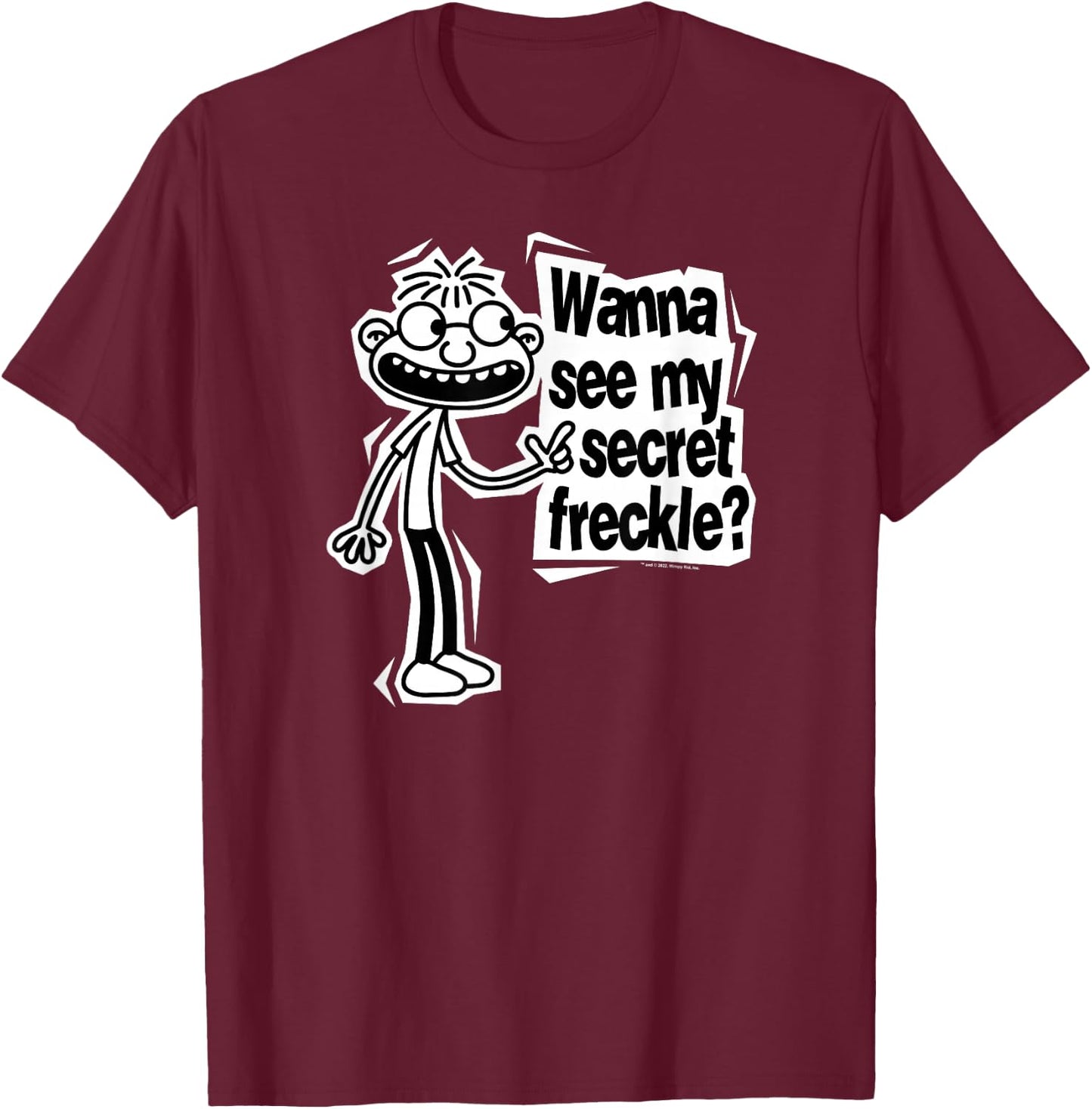 Diary of a Wimpy Kid Fregley Secret Freckle T-Shirt - T-Shirt | Maroon