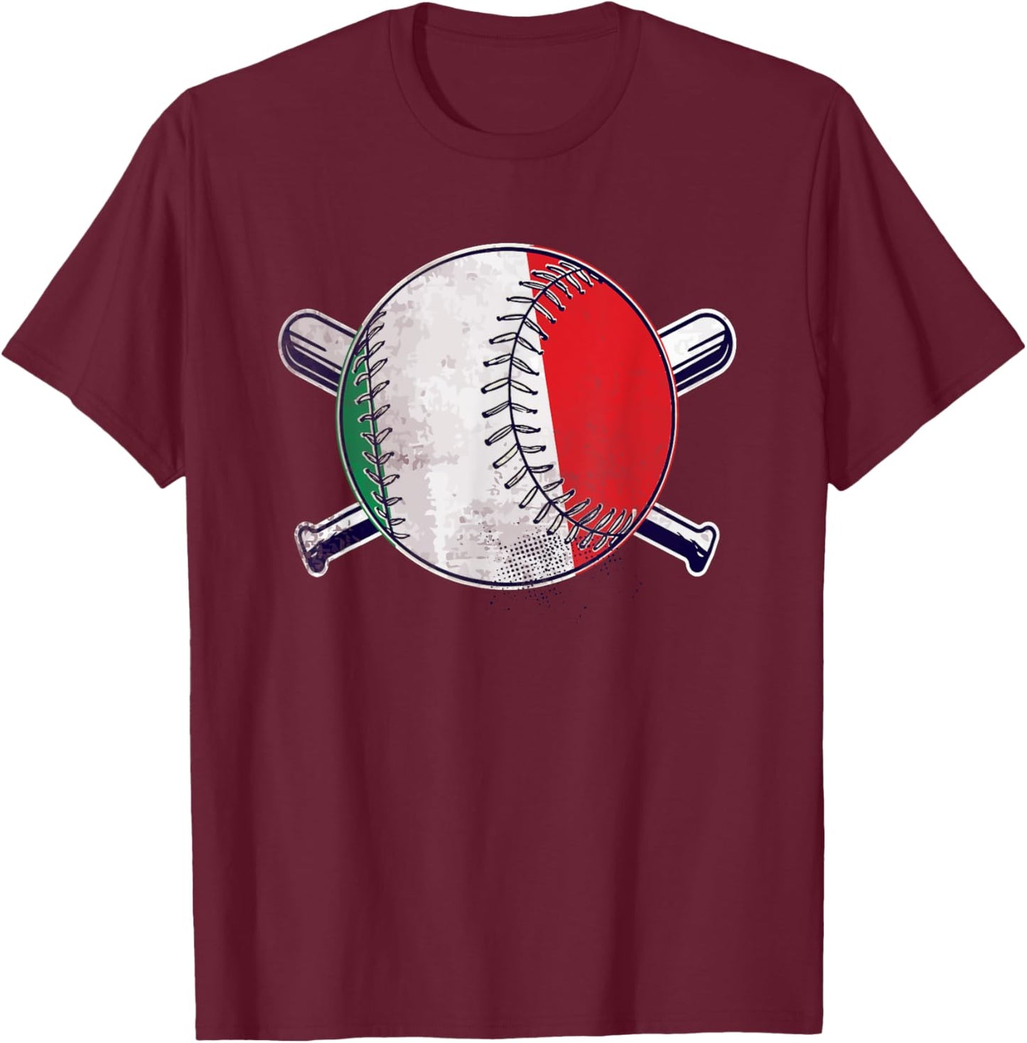 Italian Baseball Sport Italy Baseball T-Shirt - T-Shirt | Maroon