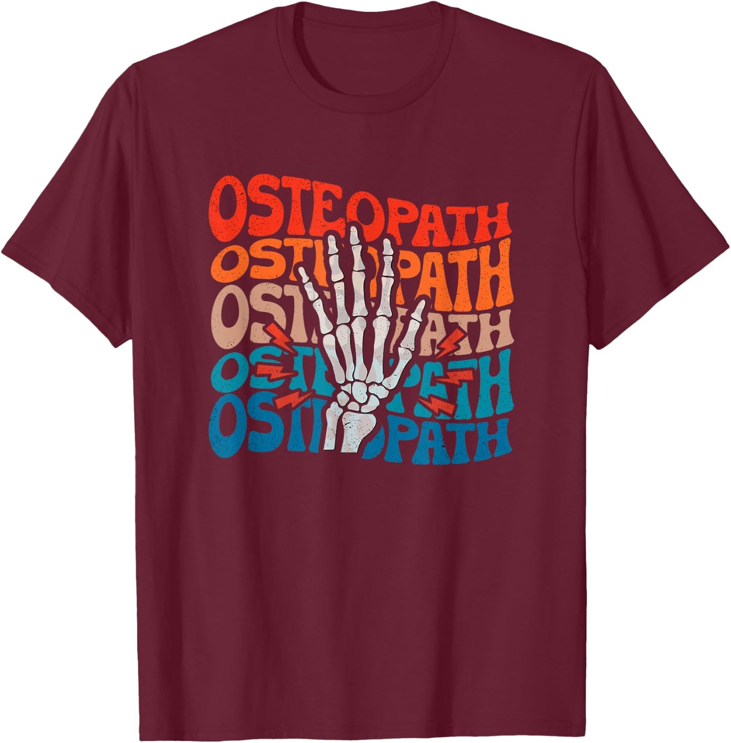 Osteopath Repeat Osteopathy Osteopathic Medicine Do Doctor T-Shirt - T-Shirt | Maroon
