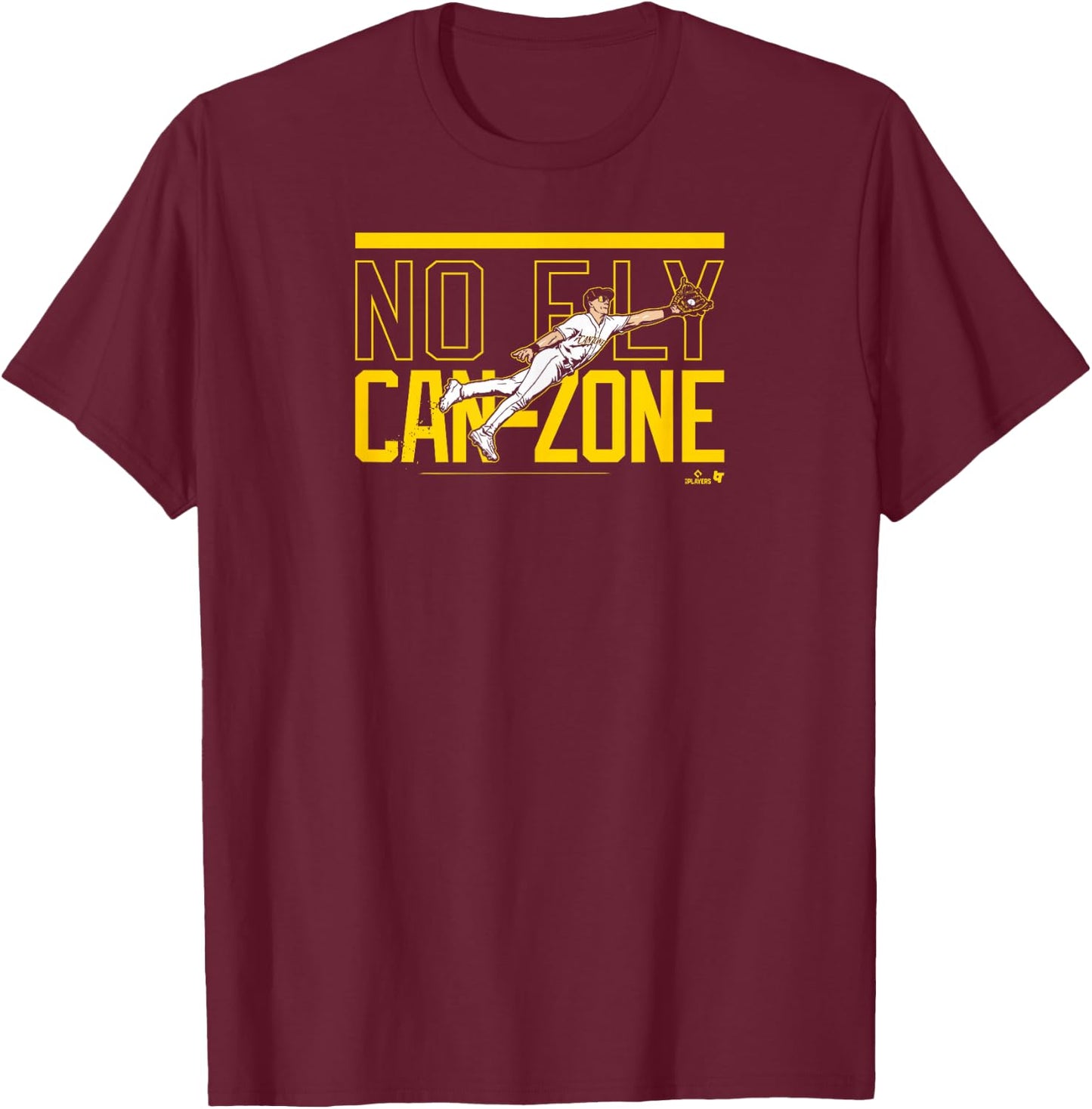 Dominic Canzone - No Fly Can-Zone - Seattle Baseball T-Shirt - T-Shirt | Maroon