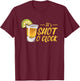 It's Shot O'Clock | Alcohol Tequila Lime | Party T-Shirt - T-Shirt | Maroon