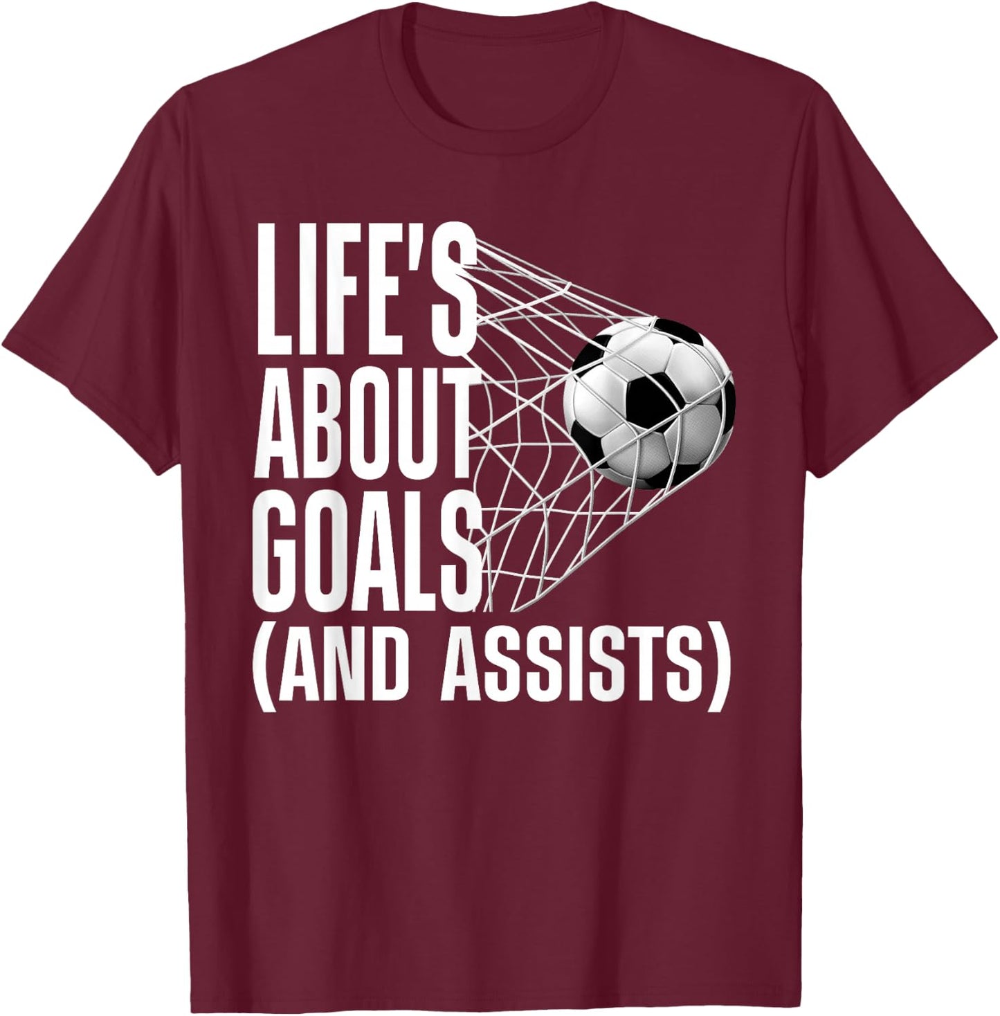 Cool Soccer Women Soccer Lovers Player Football Goal T-Shirt - T-Shirt | Maroon