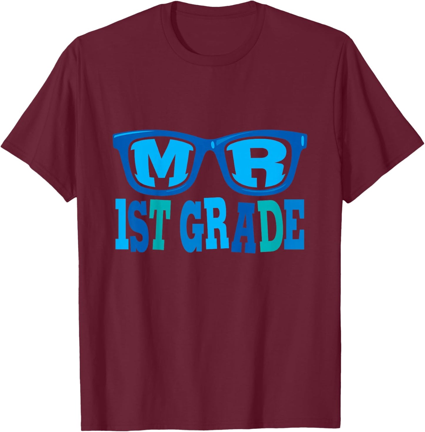 Kids Back To School for Boys Mr 1st Grade First Grader T-Shirt - T-Shirt | Maroon