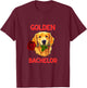 Golden Retriever Golden Bachelor Cute Funny Dog Shirt Pun Women Kids T-Shirt - T-Shirt | Maroon