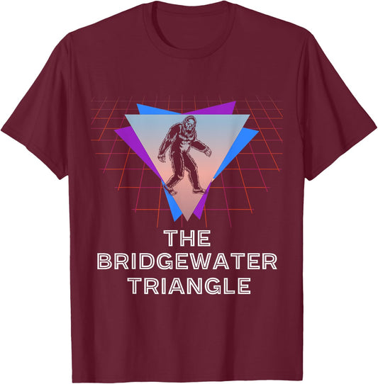 The Bridgewater Triangle Sasquatch Sci Fi Massachusetts T-Shirt - T-Shirt | Maroon