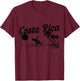 Costa Rica Surf Vintage Beach Souvenir Surfer T-Shirt - T-Shirt | Maroon