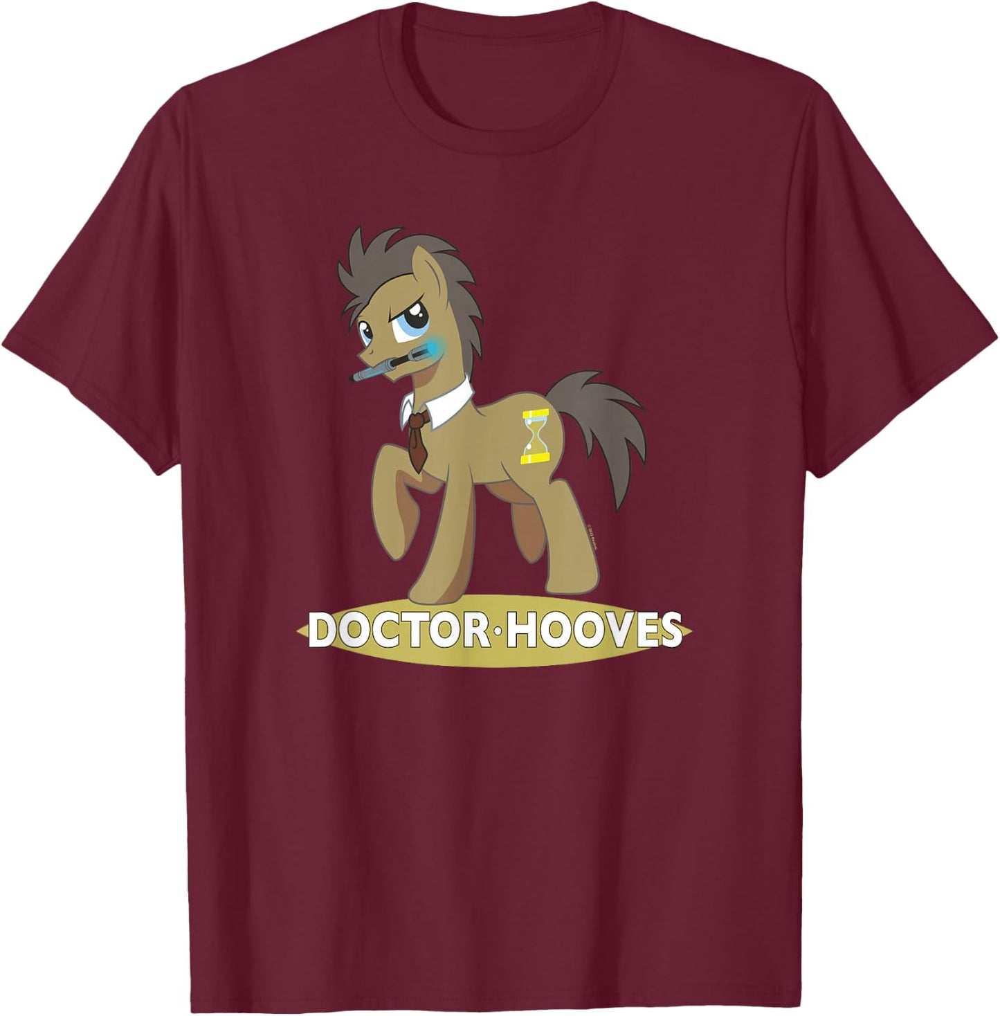 My Little Pony: Friendship Is Magic Doctor Hooves Logo T-Shirt - T-Shirt | Maroon