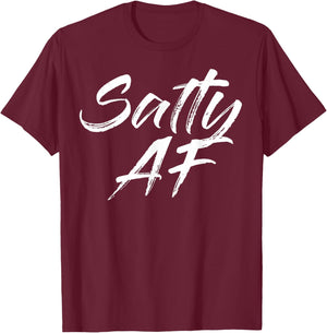 Salty AF T-Shirt - T-Shirt | Maroon