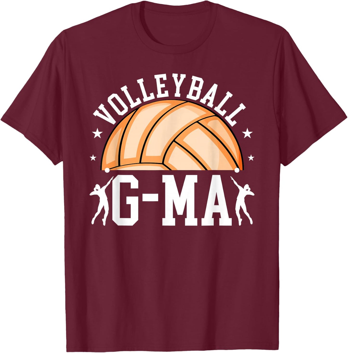 Volleyball G-Ma Proud G-Ma Of A Volleyball Player G-Ma T-Shirt - T-Shirt | Maroon