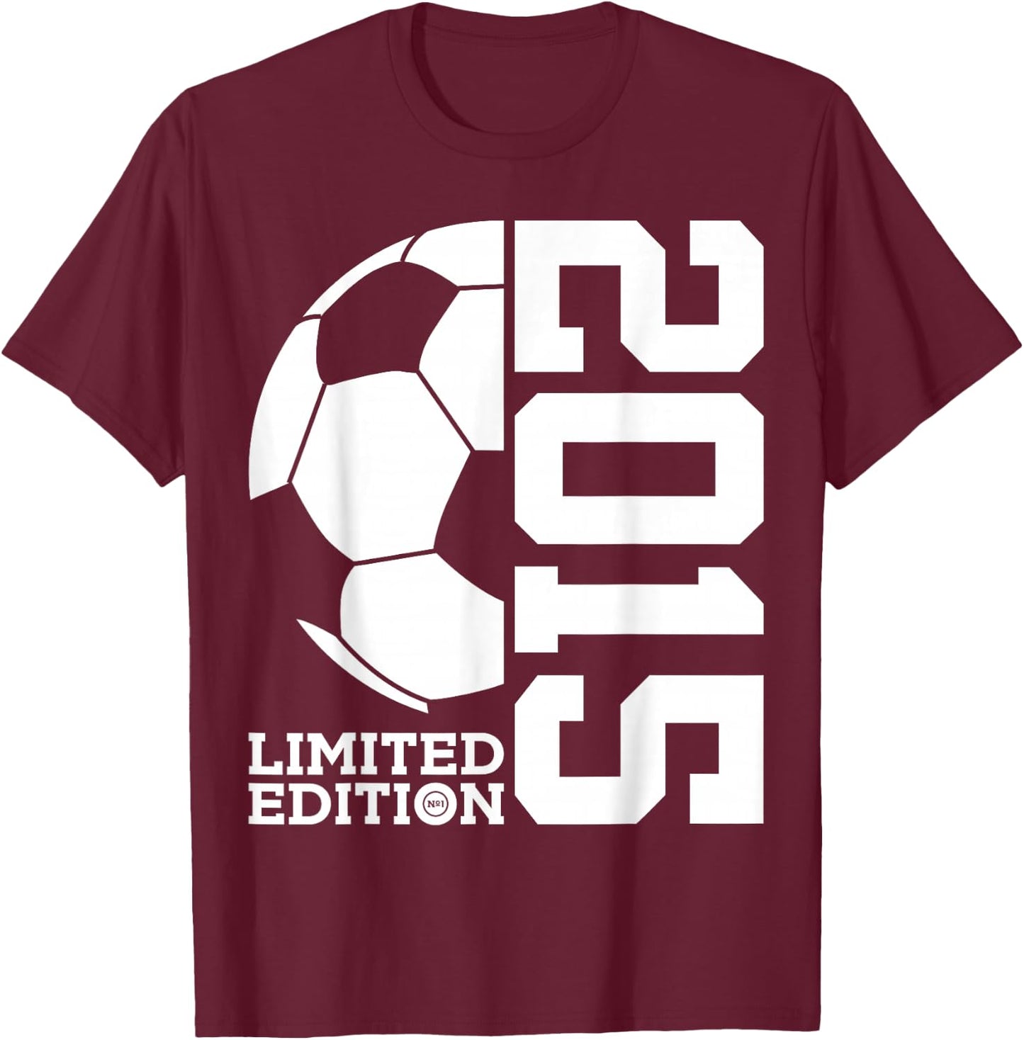11th BIRTHDAY SOCCER LIMITED EDITION 2015 T-Shirt - T-Shirt | Maroon