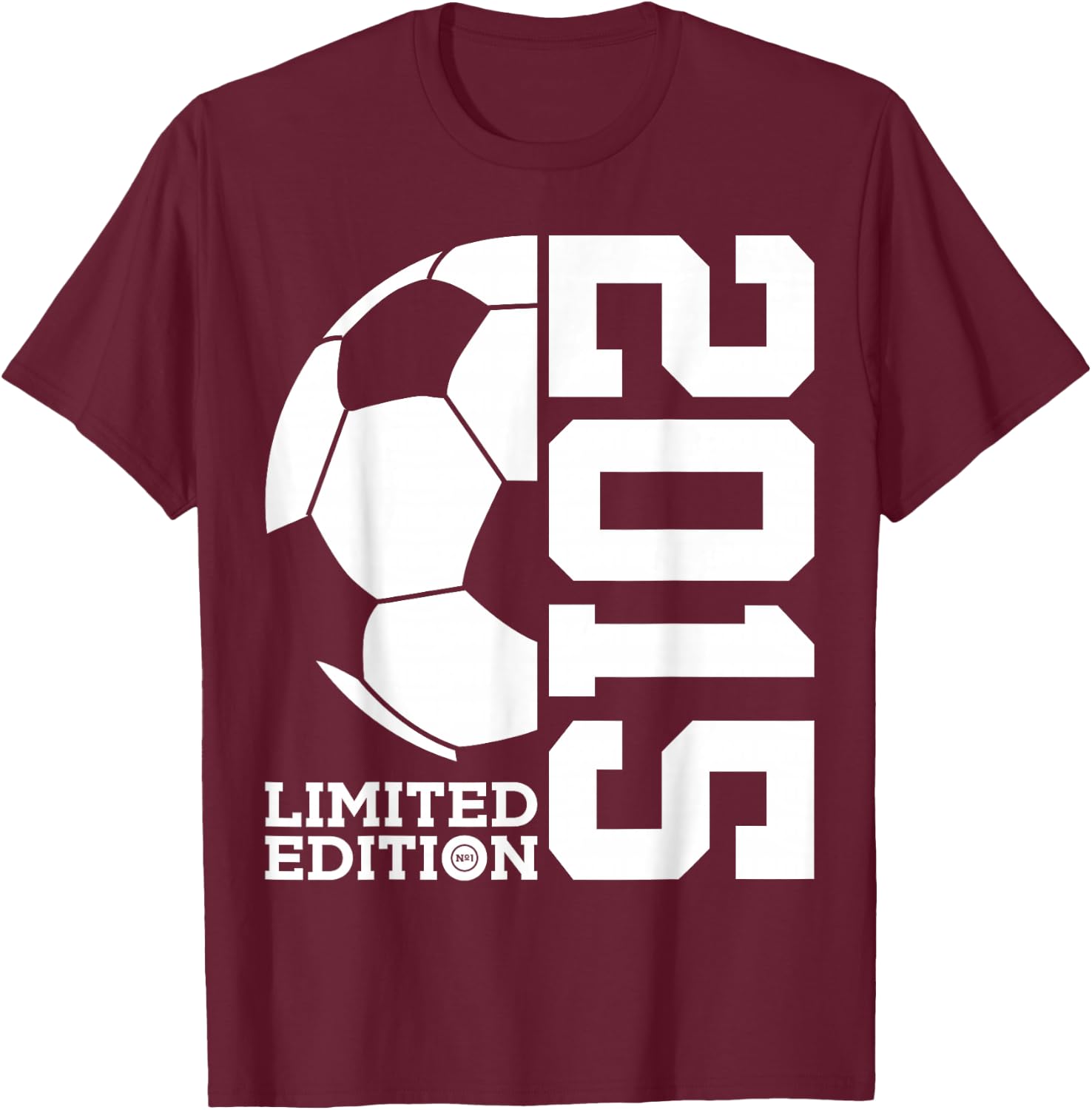 11th BIRTHDAY SOCCER LIMITED EDITION 2015 T-Shirt - T-Shirt | Maroon