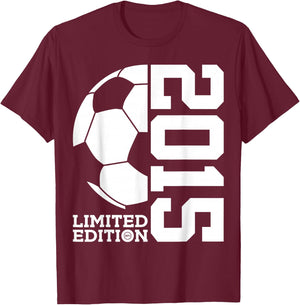 11th BIRTHDAY SOCCER LIMITED EDITION 2015 T-Shirt - T-Shirt | Maroon