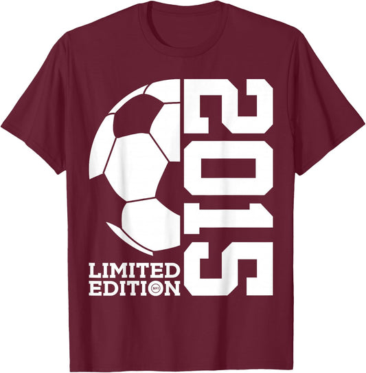 11th BIRTHDAY SOCCER LIMITED EDITION 2015 T-Shirt - T-Shirt | Maroon