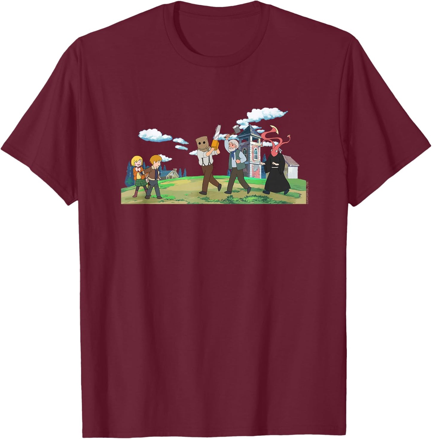 RESIDENT EVIL 4 The Masterpiece Theater T-Shirt - T-Shirt | Maroon
