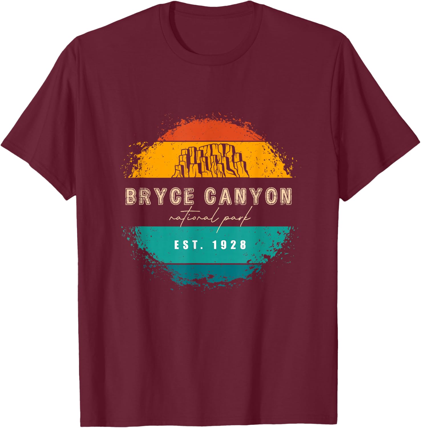 Bryce Canyon National Park Utah T-Shirt - T-Shirt | Maroon