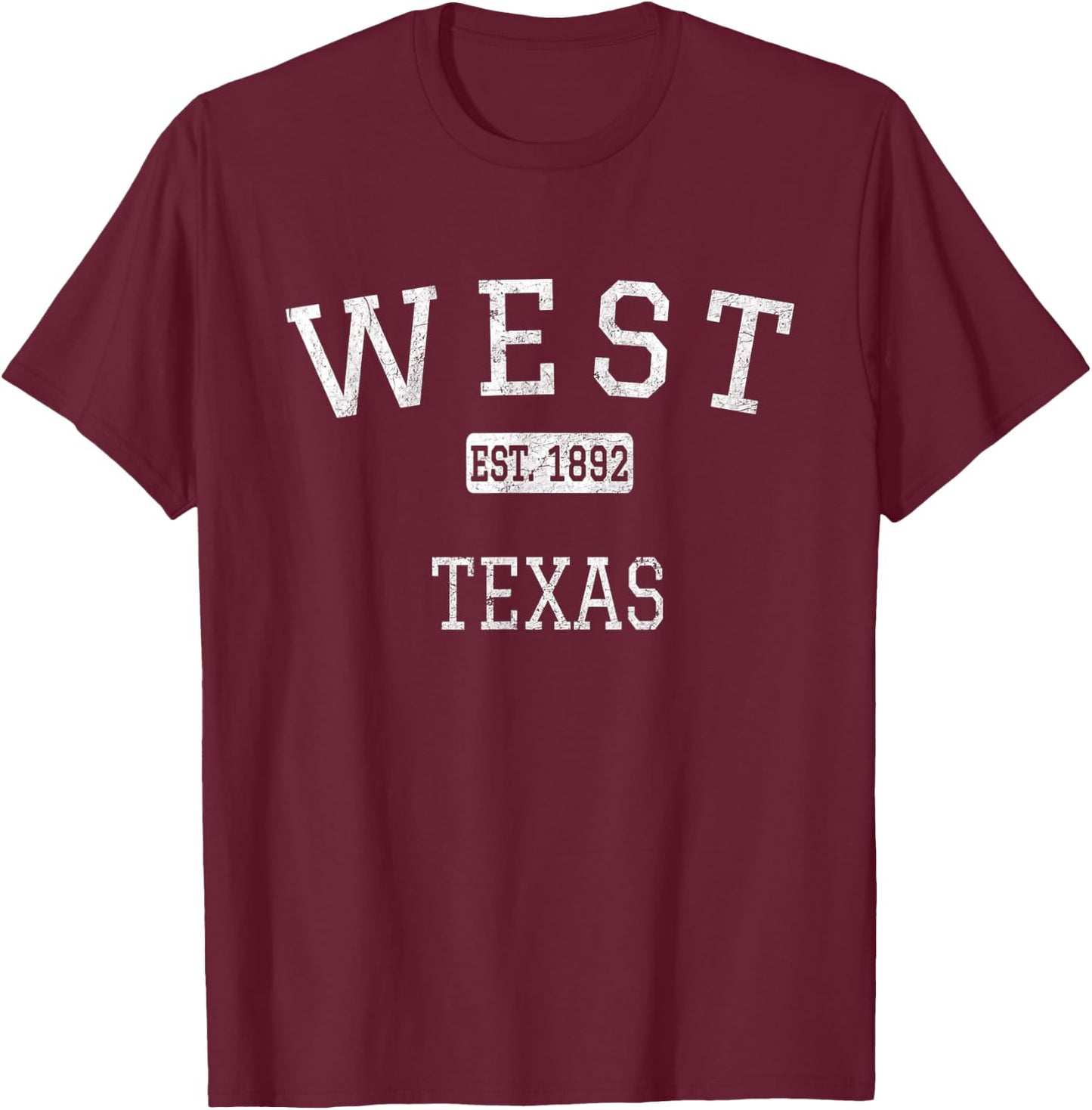 West Texas TX Vintage T-Shirt - T-Shirt | Maroon