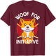 Corgi Lovers Gamer Woof For Initiative D20 RPG T-Shirt - T-Shirt | Maroon