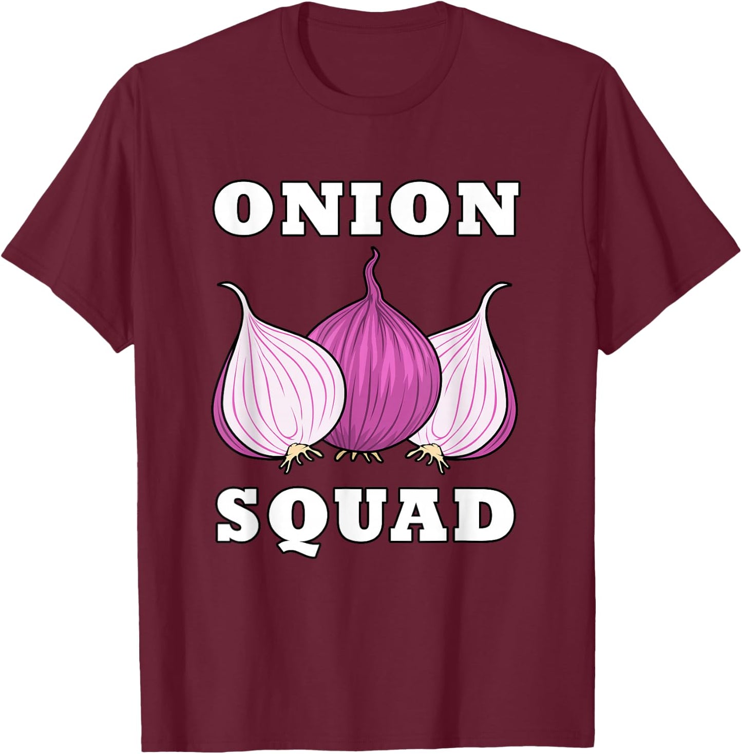 Onion Squad Hobby Chef Vegetables Food Chef T-Shirt - T-Shirt | Maroon