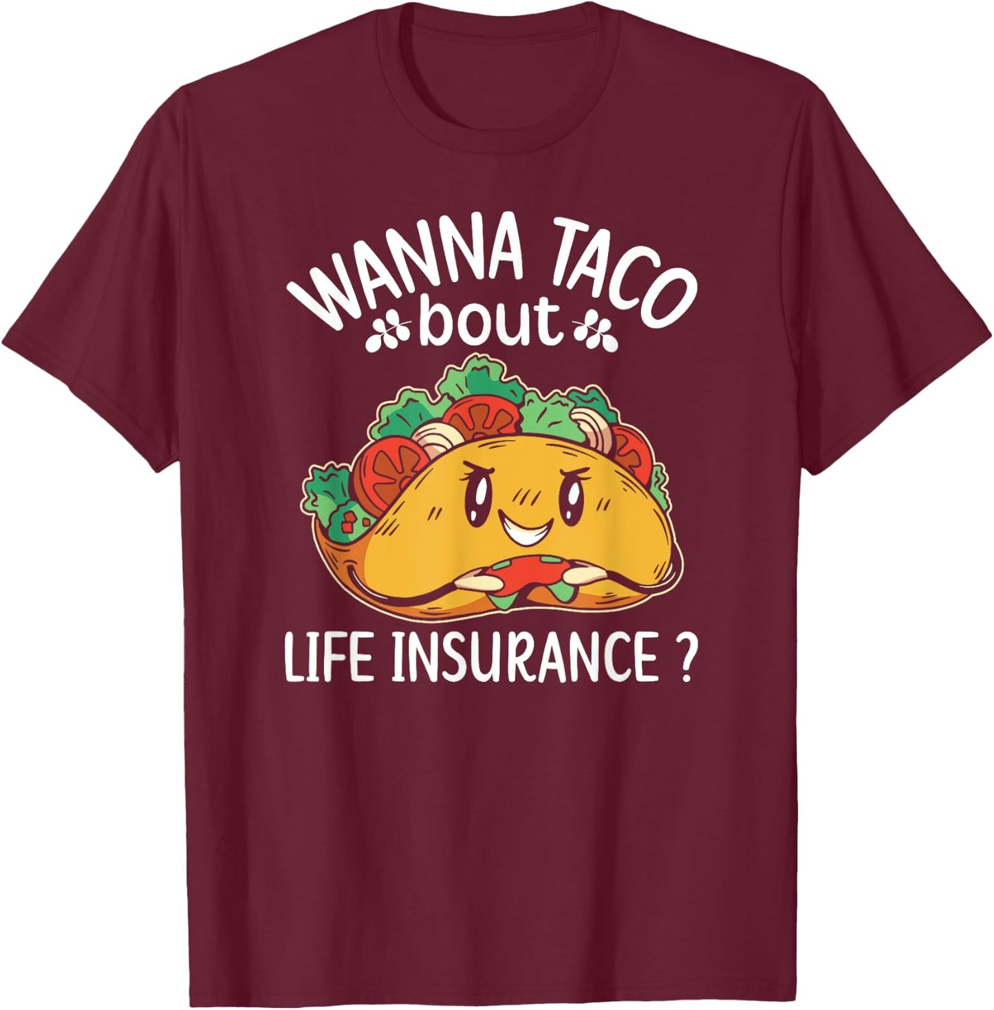Life insurance Sales Agent Men Women Life Insurance Broker T-Shirt - T-Shirt | Maroon