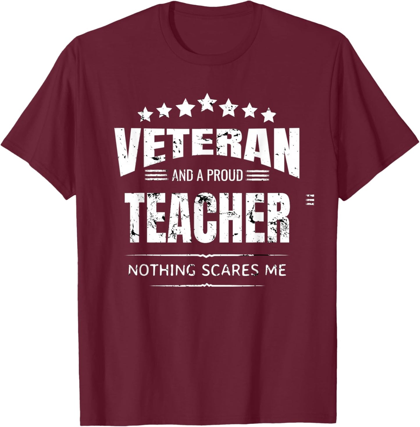 I'm a Teacher and a Veteran Women T-Shirt - T-Shirt | Maroon