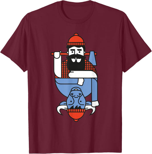Minnesota Paul Babe Vintage T-Shirt - T-Shirt | Maroon