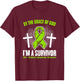 Grace Of God Green Ribbon Non-Hodgkin Lymphoma Awareness T-Shirt - T-Shirt | Maroon