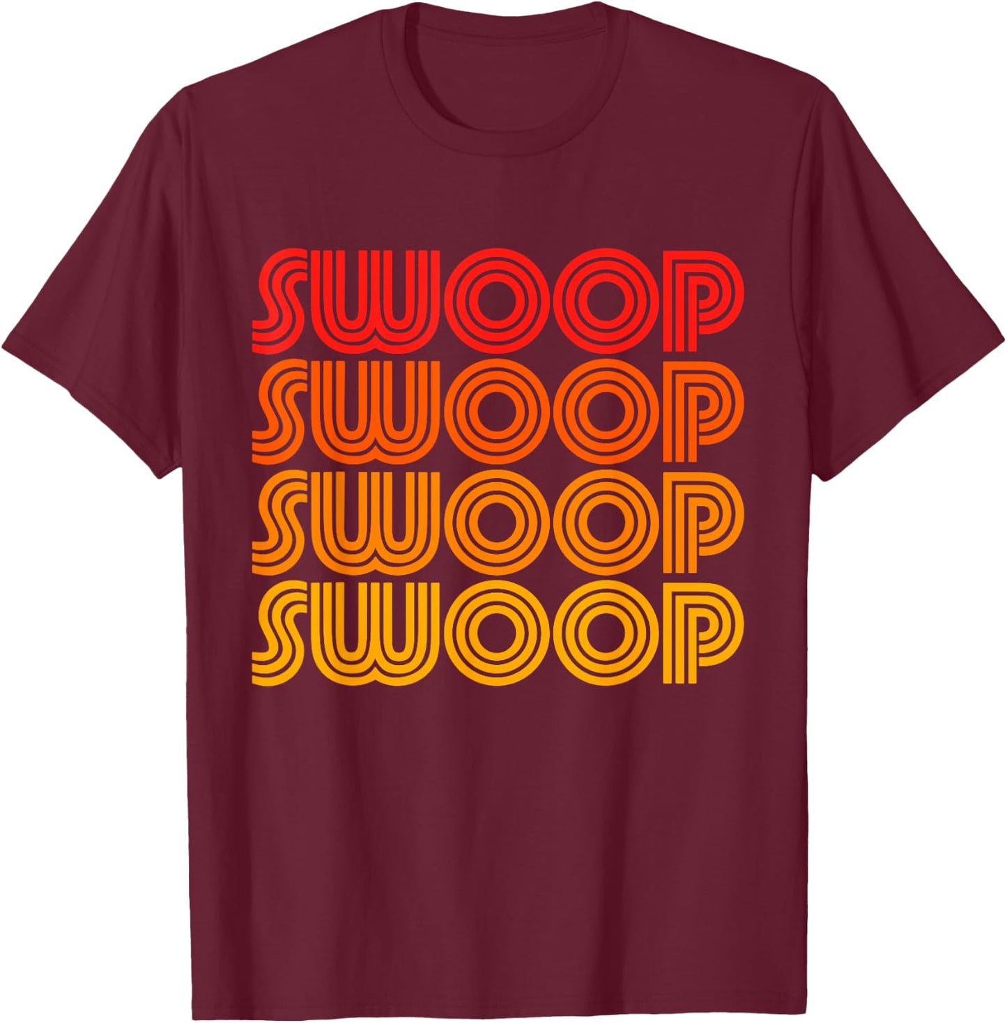 Swoop Funny Bird Wing Fly Avian Snag Odd Word Noise Love Fan T-Shirt - T-Shirt | Maroon