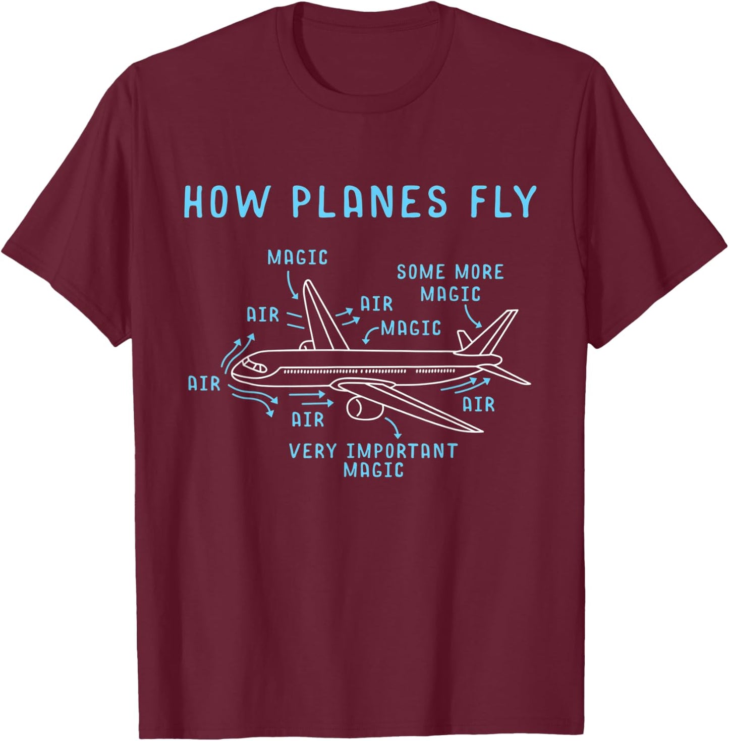 Airspace Engineering Aircraft Mechanic Science T-Shirt - T-Shirt | Maroon