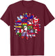 World Peace United Countries International Day Of Peace T-Shirt - T-Shirt | Maroon