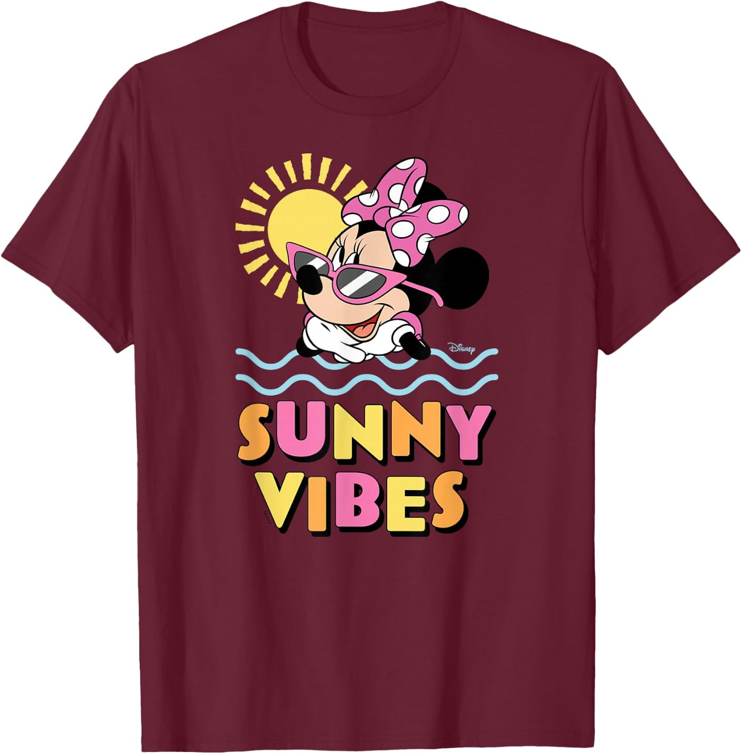 Minnie - Sunny Vibes T-Shirt - T-Shirt | Maroon
