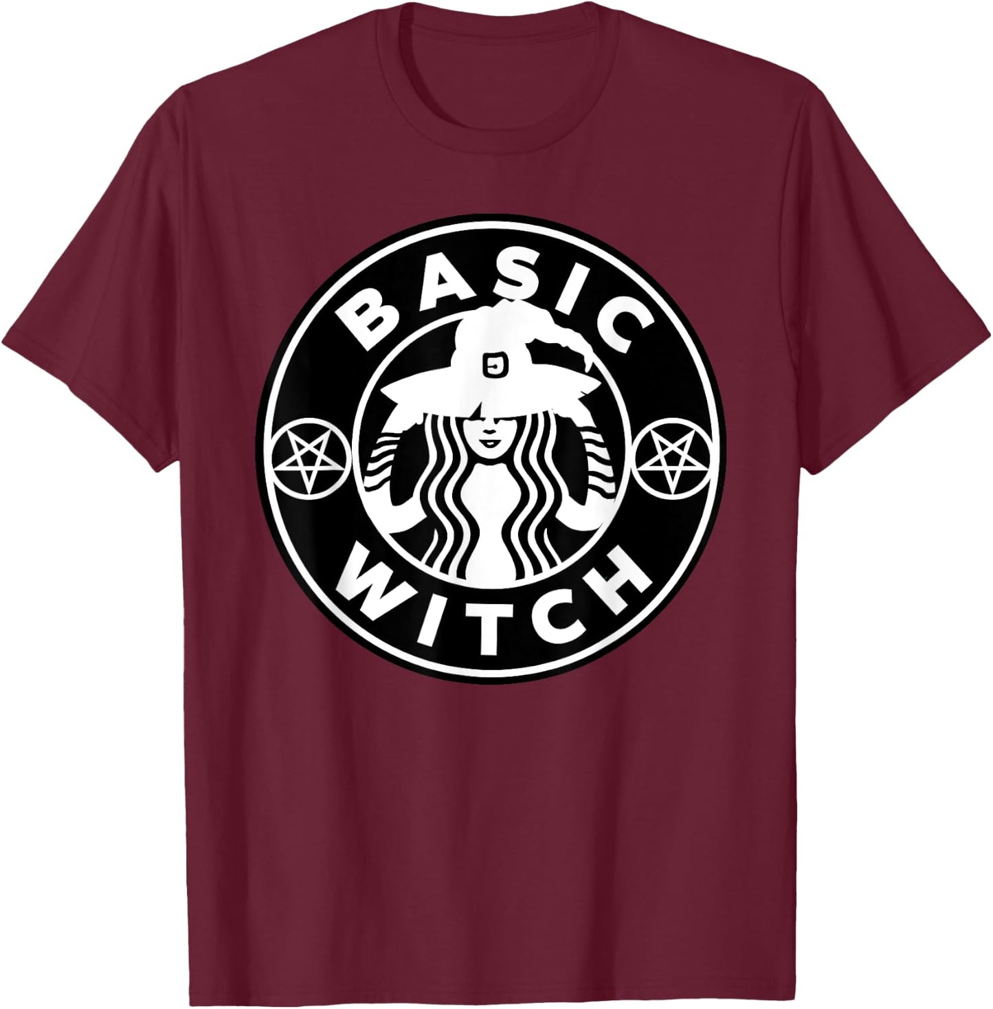 Basic Witch funny Halloween Basic Witch T-Shirt - T-Shirt | Maroon