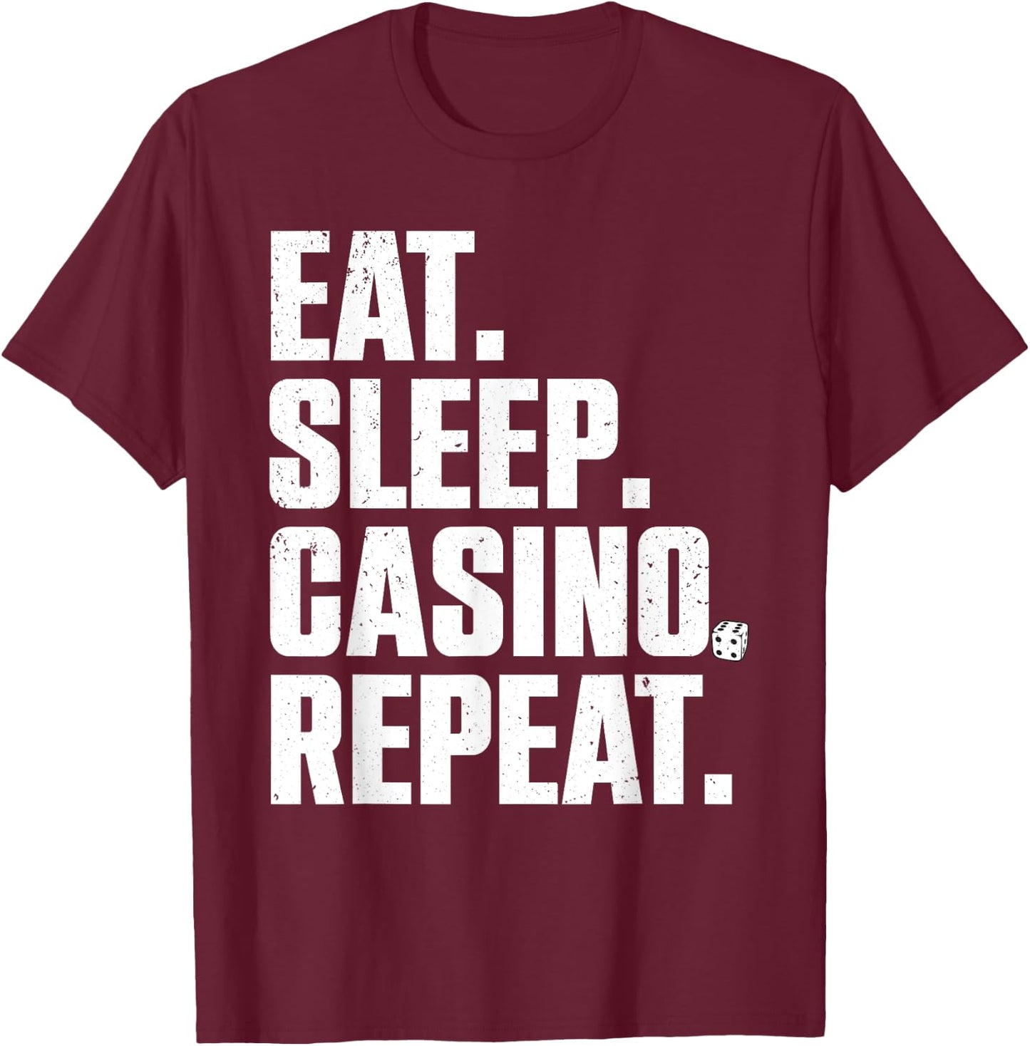Funny Casino Lover Design Women Casino Gambler Poker T-Shirt - T-Shirt | Maroon