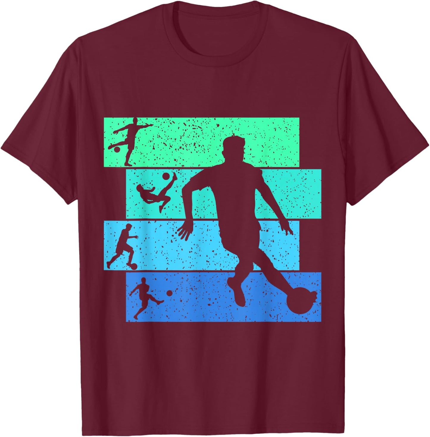 Soccer Boys Kids Men T-Shirt - T-Shirt | Maroon