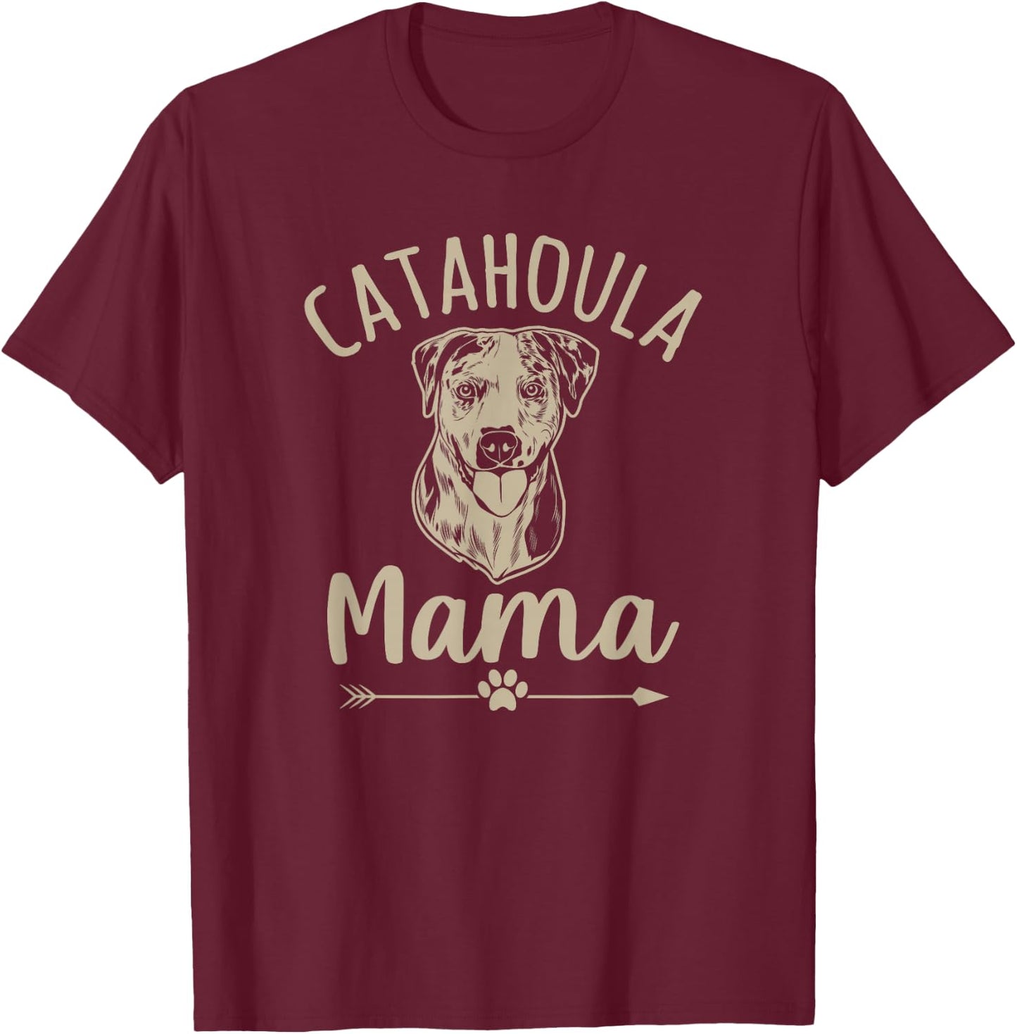 Catahoula Mama Cute Catahoula Leopard Dog Lover T-Shirt - T-Shirt | Maroon