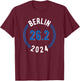 Berlin 2024 Marathon 26.2 T-Shirt - T-Shirt | Maroon