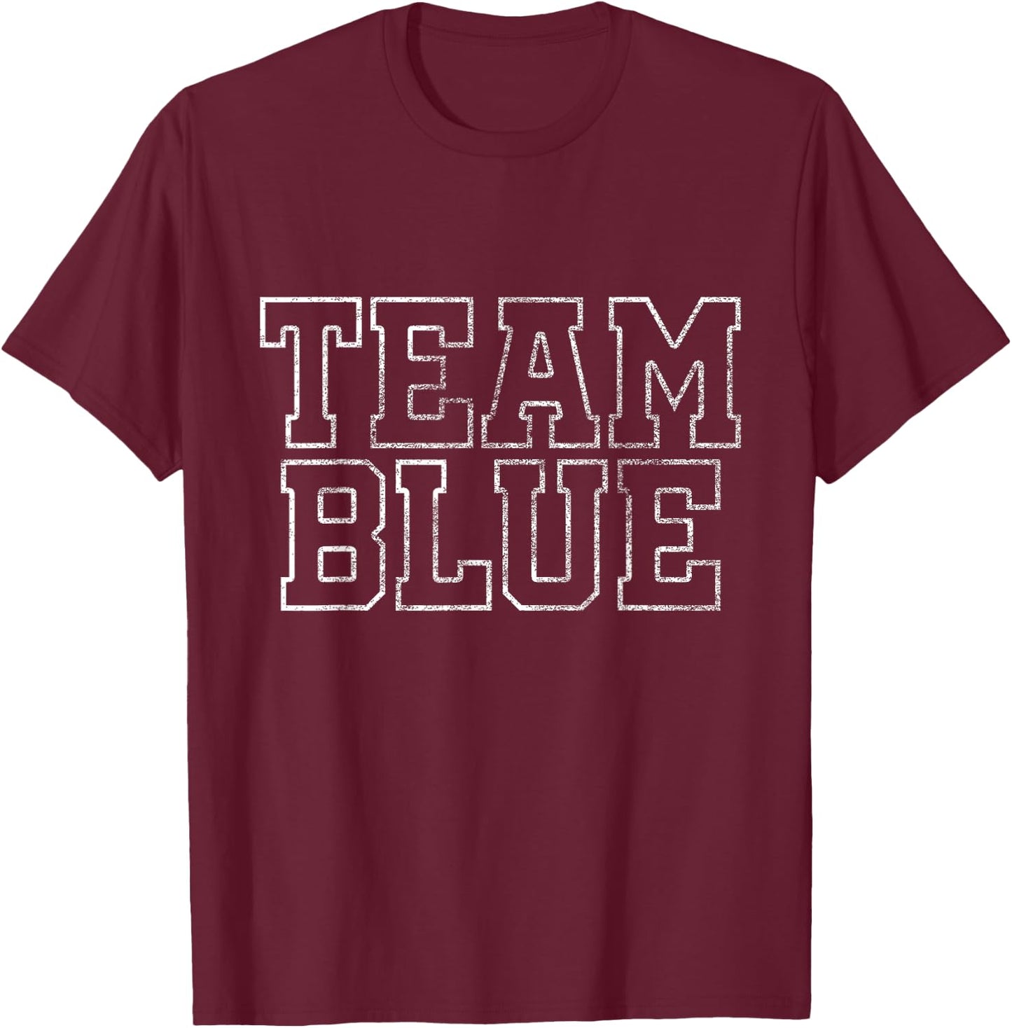 Sleepaway Summer Camp Color war Blue Team Spirit Kids T-Shirt - T-Shirt | Maroon