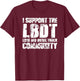 LBDT Long Bed Diesel Truck - Funny Diesel Mechanic T-Shirt - T-Shirt | Maroon