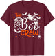 Halloween The Boo Crew - Fun Spooky Witch, Cat, Bat - Family T-Shirt - T-Shirt | Maroon