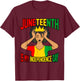 My Independence Juneteenth Black History Month Graphic T-Shirt - T-Shirt | Maroon