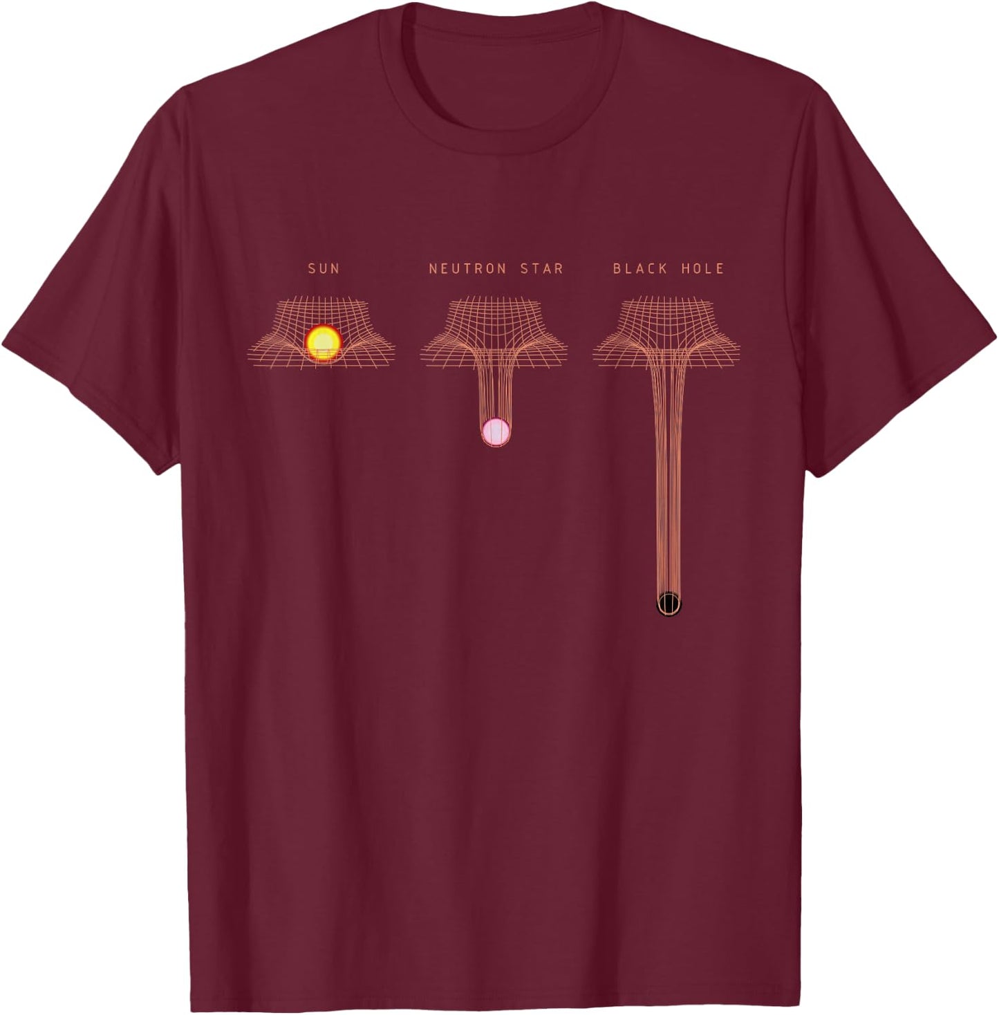 Sun Astrophysics Astronomy Astronomer Constellation T-Shirt - T-Shirt | Maroon