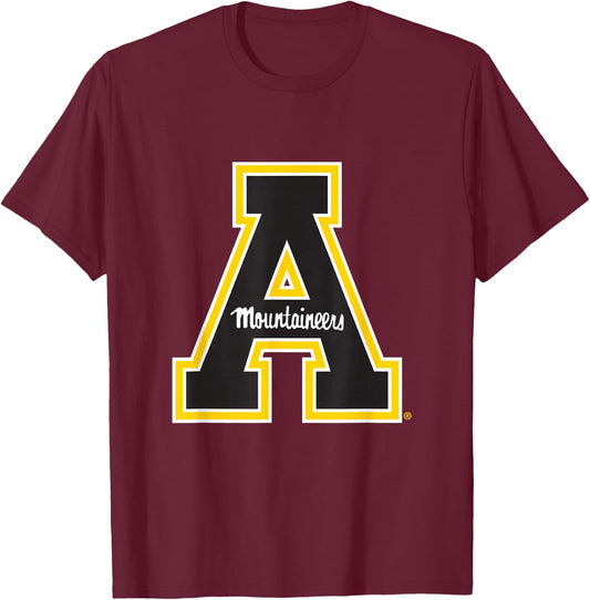App State Mountaineers | Official University NCAA | PPAPP032 T-Shirt - T-Shirt | Maroon