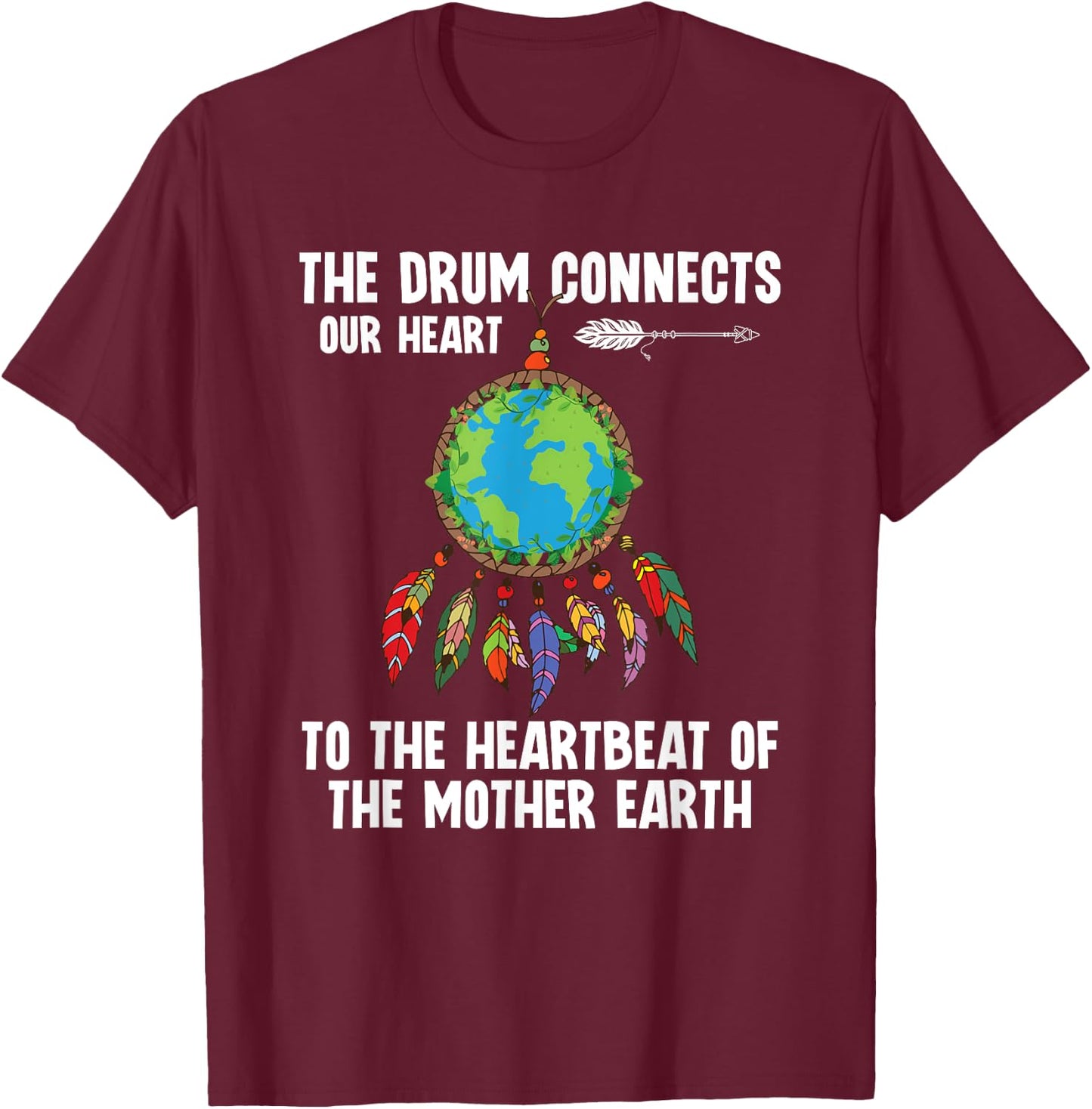Native American Pride Indigenous Sioux Native American T-Shirt - T-Shirt | Maroon