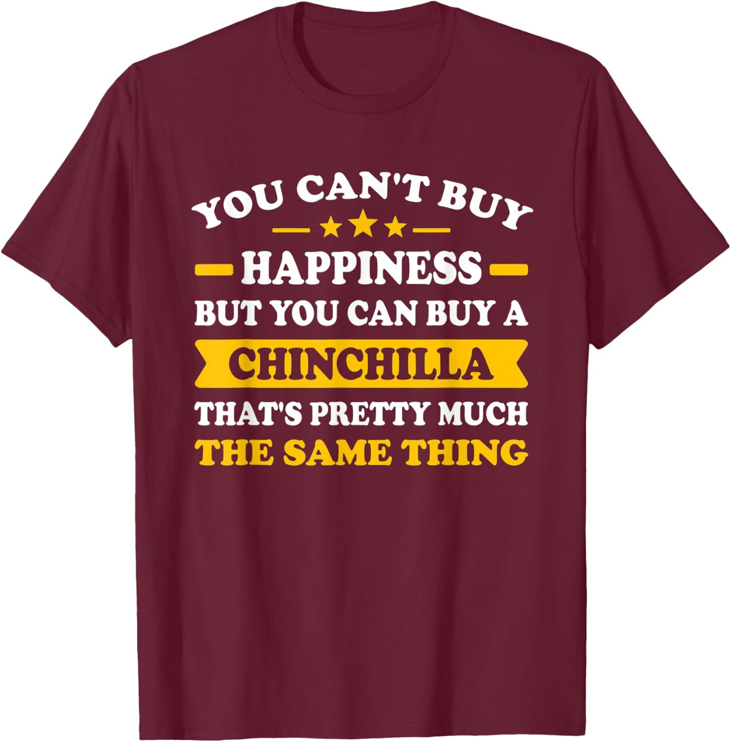 Funny chinchilla lover T-Shirt - T-Shirt | Maroon