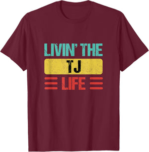 Tj Name T-Shirt - T-Shirt | Maroon