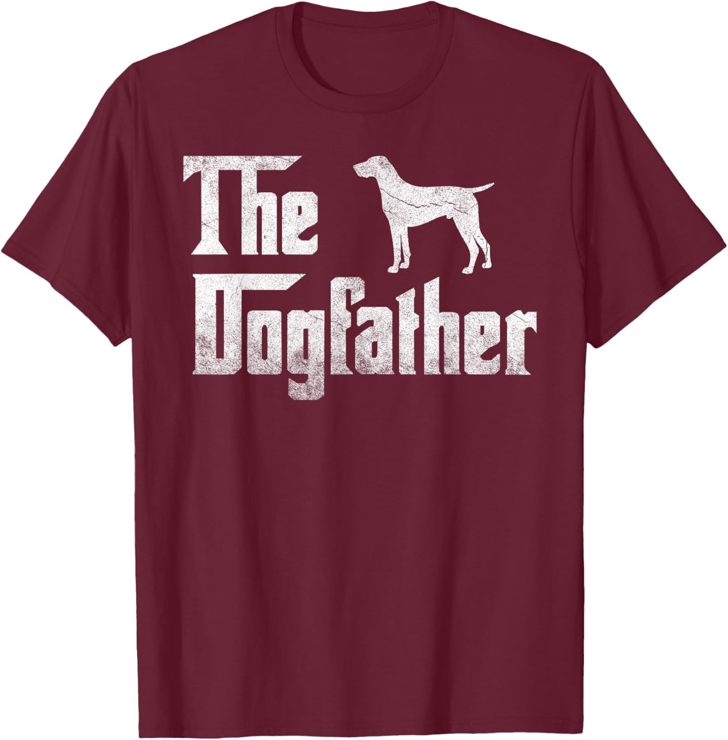 Pointers The Dogfather Funny Father Dog Lover Gift Men T-Shirt - T-Shirt | Maroon