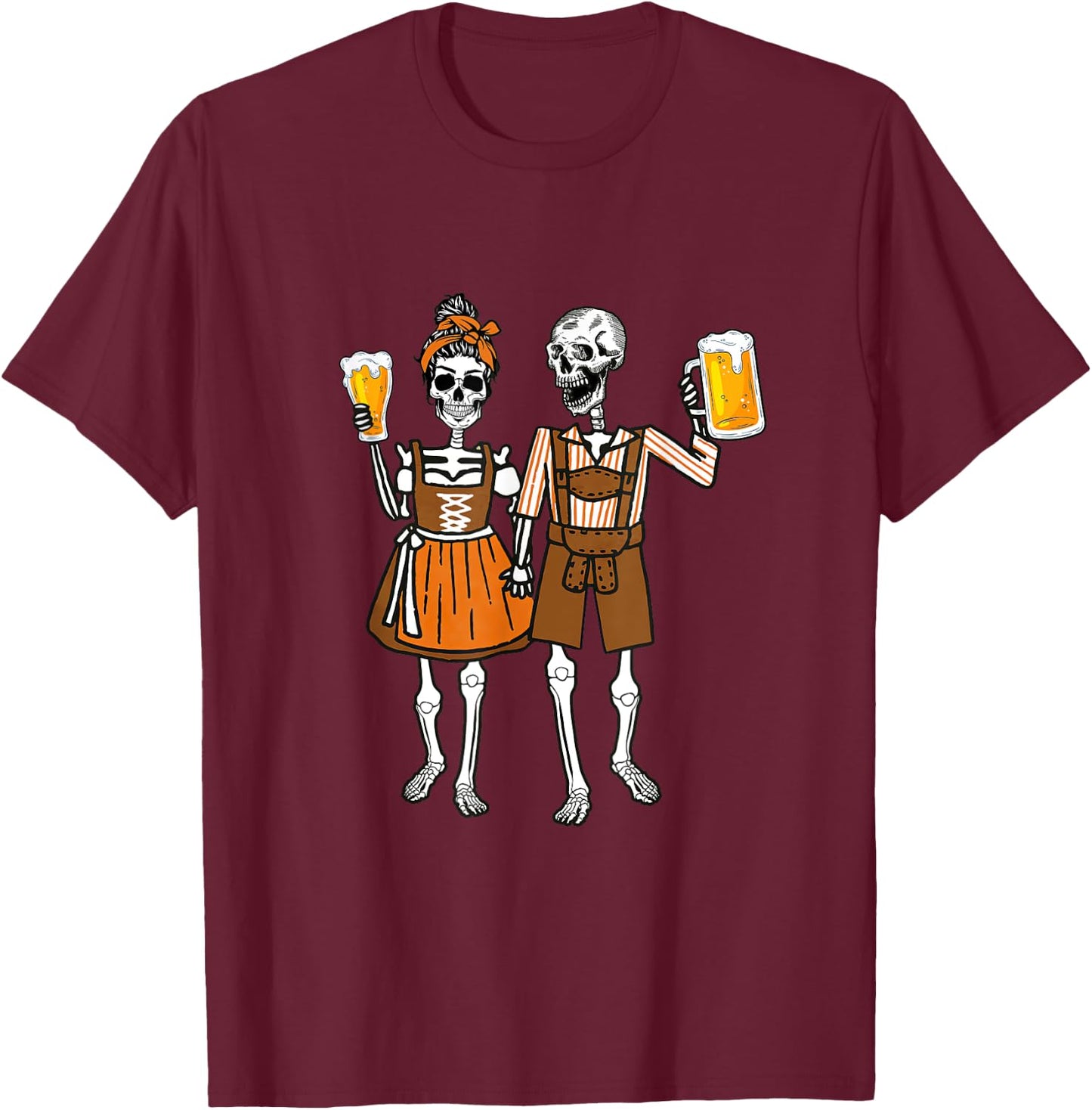 Oktoberfest Beer Germany German Funny T-Shirt - T-Shirt | Maroon