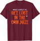 Most Likely To Get Lost Corn Maze Funny Halloween T-Shirt - T-Shirt | Maroon